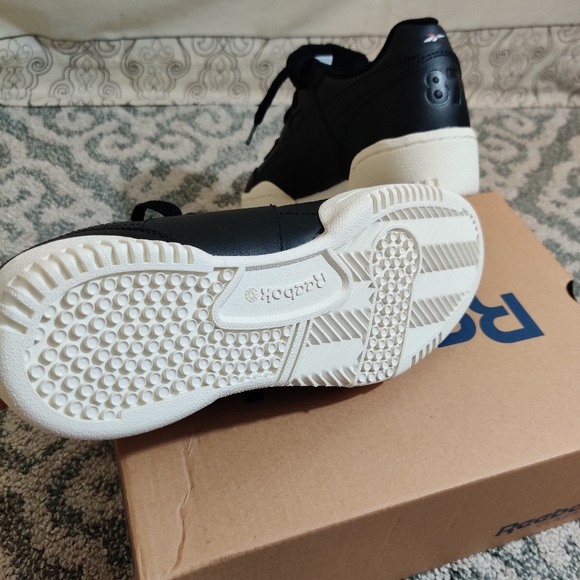 REEBOK NWT Classic The Alter Icons Black & White UK London Flag Platform Shoes - Picture 7 of 11